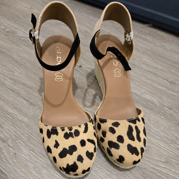 Aldo Espadrilles Animal Print Size 6 - Picture 1 of 5
